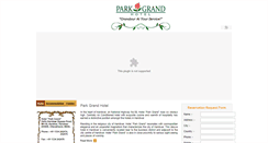 Desktop Screenshot of hotelparkgrand.com