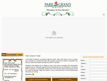 Tablet Screenshot of hotelparkgrand.com